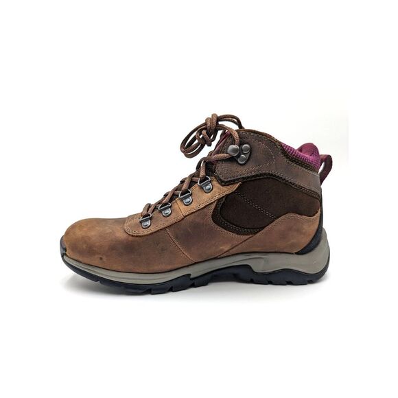 Timberland Mt. Maddsen Waterproof Mid Hiker Brown Full Grain Boots Womens‎ 7M - Picture 6 of 13